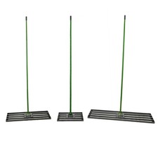 Garden Lawn Levelling Rake Heavy Duty Steel Landscaping Soil/Seed/Sand Level 