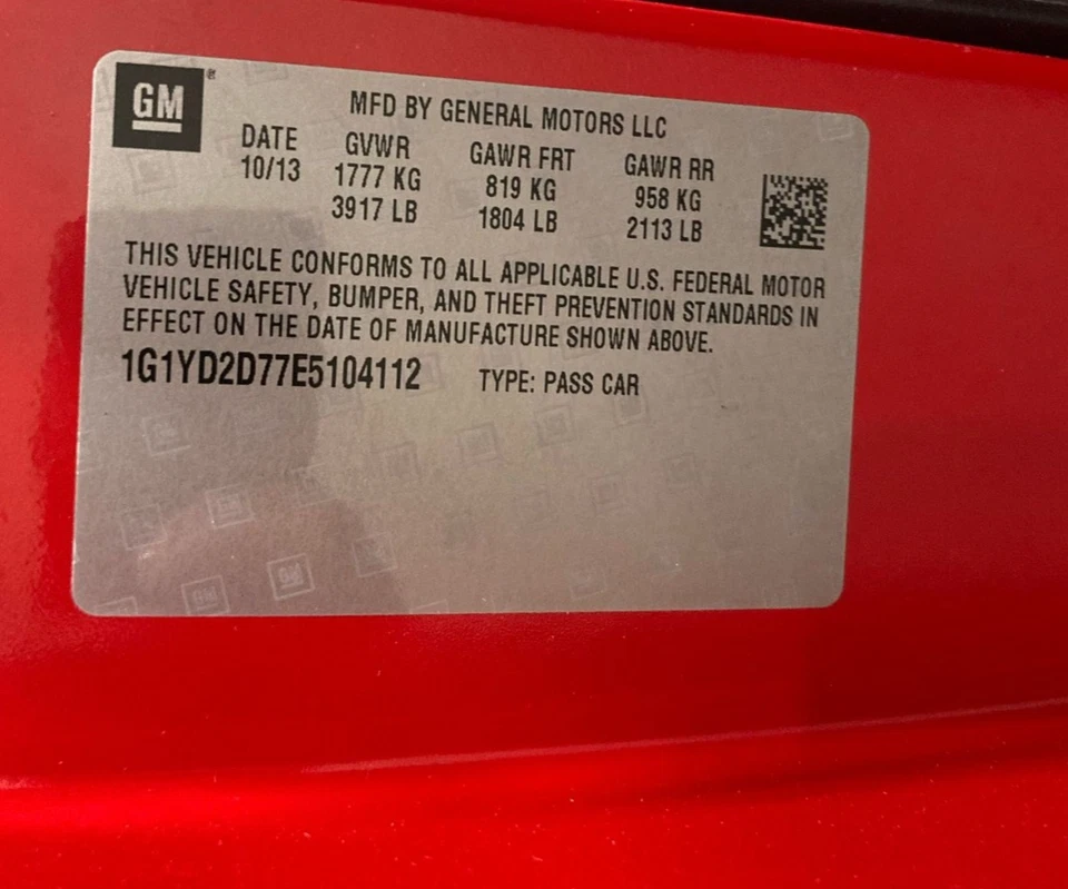 2014 Chevy Corvette 6.2L Rear Carrier Differential Case Assembly 45K 2.56 AT 14 - Image 2 of 4