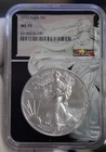 2023 US Silver Eagle $1 NGC MS70 Black Core Eagle Slab