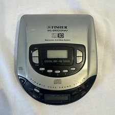 FISHER PCD-7950 RARE Turn On portable vintage CD player  FM AM radio