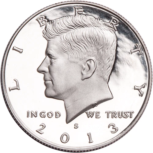 2013 -S Kennedy half dollar Gem DCAM Proof 90% Silver