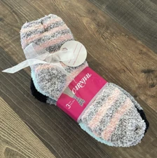 Lot 3 pairs Super Soft Slipper Fuzzy Socks  One Size