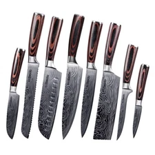 Seido Knives Japanese Master Chef Knife Set, 8-Piece Professional Kitchen Knives