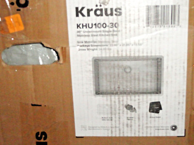 Kraus KHU100-30 Standart PRO 30'' Single Basin 16 Gauge Stainless - Stainless