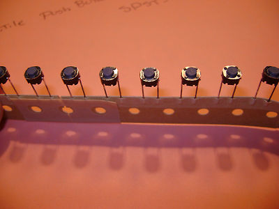 100 TACTILE PUSH BUTTON SWITCH  MRP12422128-02778 6X6X4.3mm SKQNACD010 SPST-NO