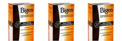 BL Bigen Powder Hair Color #37 Dark Auburn 0.21 oz - THREE PACK