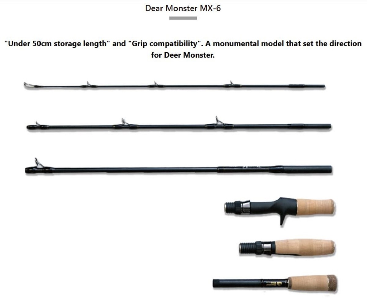 Monster Kiss Rod Spinning/Baitcast Dear Monster MX-6 5pc Monster Kiss Rod Spinning/Baitcast Dear Monster MX-6 5pc