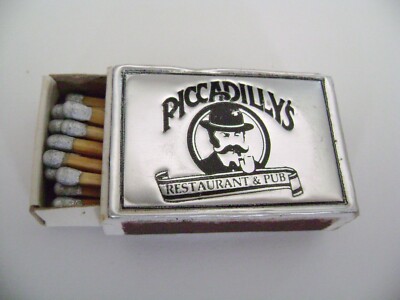 1- Mini Match Box, '' PICCADILLY''s RESTAURANT & PUB'', St. Joseph, MO., w/matches