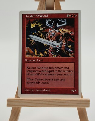 Keldon Warlord Fifth Edition (5ED) Magic Karte MTG EN (Keldonischer Kriegsfürst)