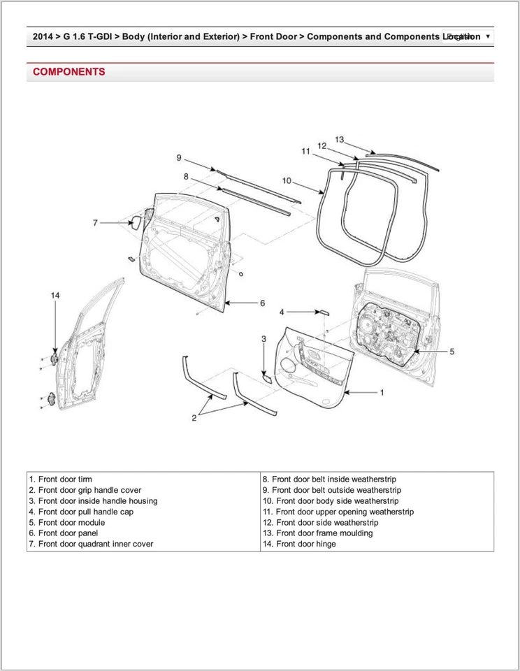 Kia Cee'd 2012-2018 manuale officina workshop manual - Immagine 4 di 4