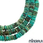 NATURAL TURQUOISE GEMSTONE HEISHI SHAPE 11mm-12mm BEADS STRAND 15.5" WP0011A