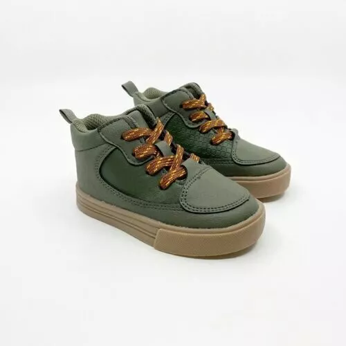 Oshkosh B Gosh Green Castle Boots High Top Toddler Boys Size 5 NEW