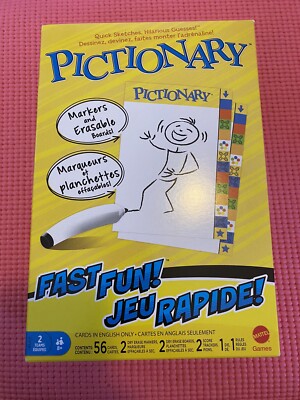 *New Unopened* Pictionary Quick Sketch Board Game By Mattel Games