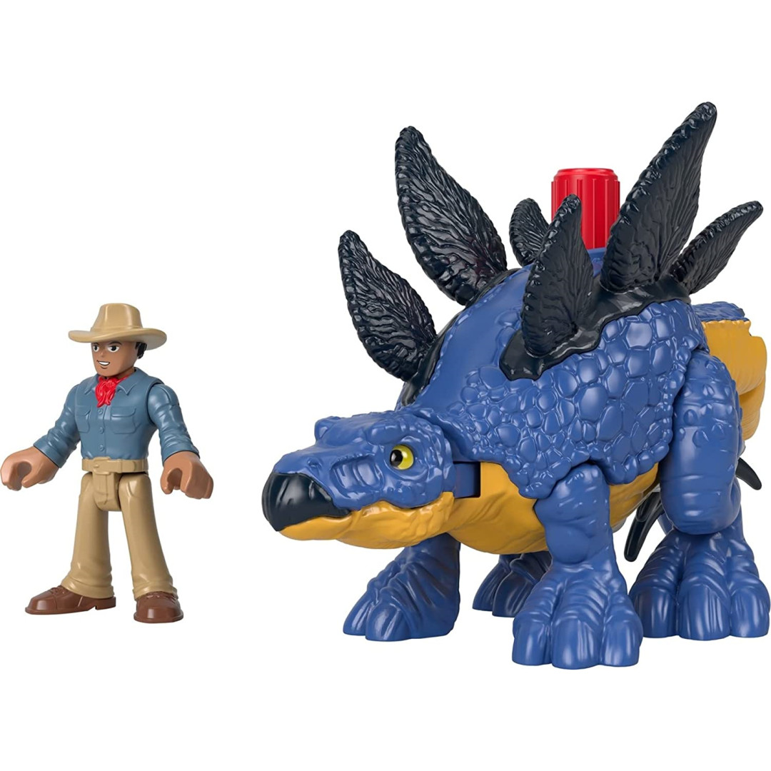 Imaginext Jurassic World Dominion Stegosaurus & Dr. Grant Dinosaur Figure *NEW* - Image 7