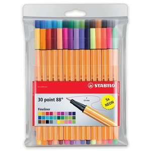 30 Pennarelli Penne Colorate Stabilo Punta 88 0 4 Mm Bambini Scuola Ufficio Ebay