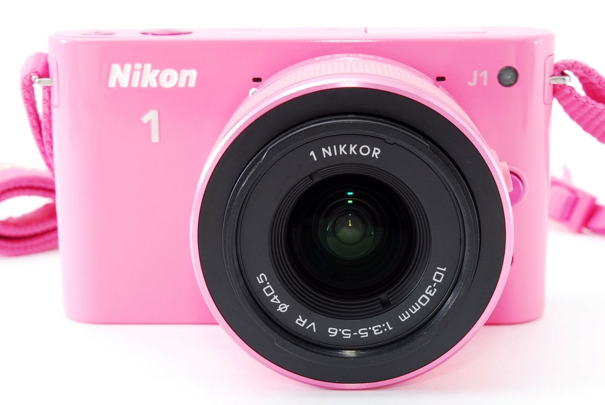 Nikon 1 J1 Pink Digital Camera 10-30mm VR Lens Kit w/Box