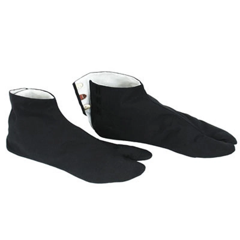 Tabi Socks Nero Unisex Tabi Giapponesi Neri In Nylon Per Kimono