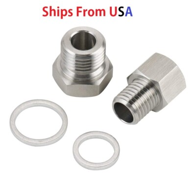 #ad LS1 4.8 5.3 5.7 6.0 Oil Pressure amp; Coolant Temp Gauge Fitting Adapters Swap $14.89