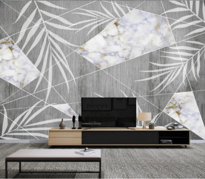 3D Gray Marble ZHUA42475 Wallpaper Wall Murals Removable Self-adhesive Ann