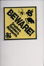 Beware! Snakes Spiders Rodens patch