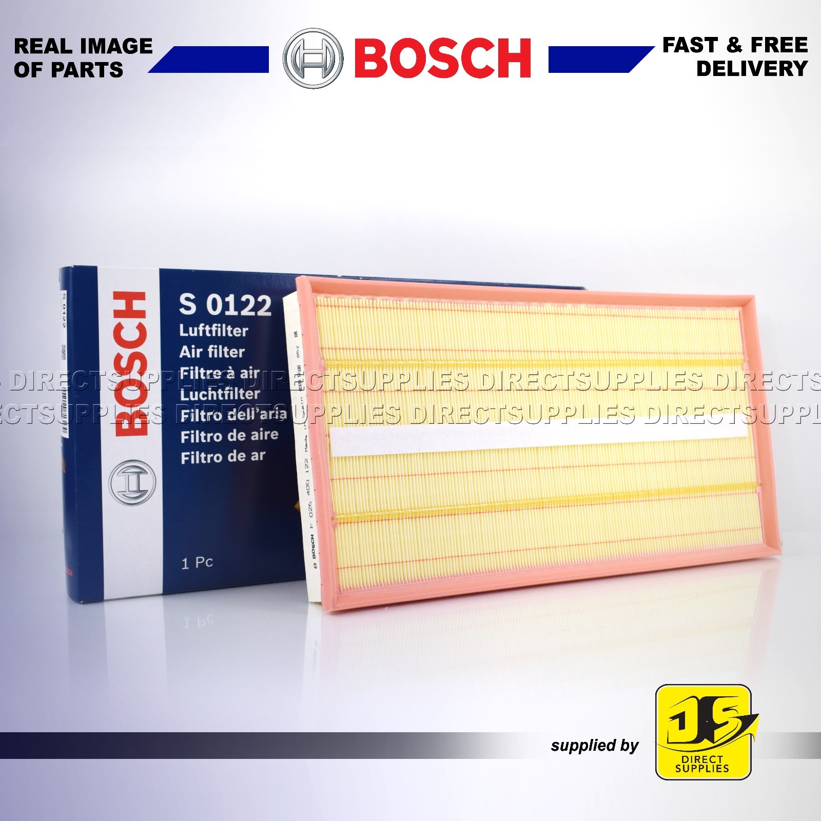 BOSCH AIR FILTER MERCEDES-BENZ VIANO VITO/MIXTO VITO 2.2 3.2 3.7 2.1 S0122