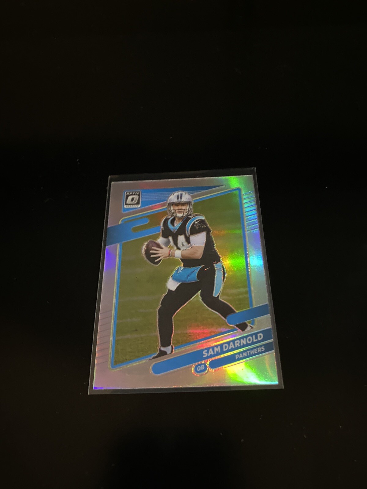 Sam Darnold 2021 Donruss Optic Silver Holo Prizm football card Panthers 159 PWE