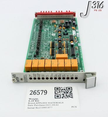 26579 APPLIED MATERIALS PCB, HTF CHAMBER INTERFACE, 0190-35207