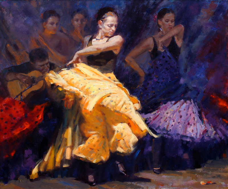 Wall art Flamenco dancer Oil Painting Art Giclee Printed on canvas