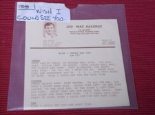 Tom Roper:  Wish I could see you   EX+   Square Dance,   Calls    7"