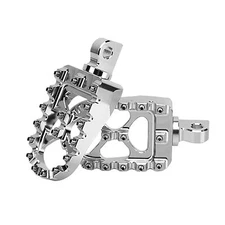 Mid USA 44231 V-Factor Silver Footpegs Male Mount Footpegs Harley Front/Rear Peg