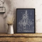 Walt Disney World - Cinderella Castle in Magic Kingdom - Blueprint