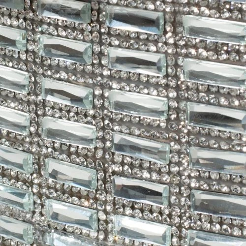 Hillsdale Furniture Glam Backless Diamond Band Vanity Stool Chrome - Image 4 of 4