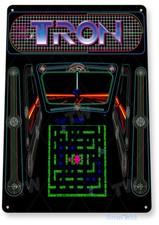 TIN SIGN Tron Arcade, 80s, Retro, Console, Ma...