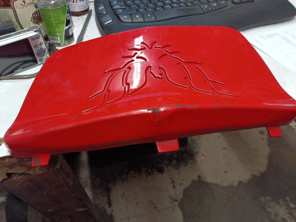 98-02 Firebird Trans Am parachoques delantero placa de matrícula panel de llenado usado defectos GM Foto 3 de 4