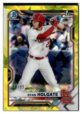2021 Bowman Chrome Sapphire #BDC-148 Ryan Holgate Yellow Sapphire /99