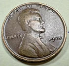 1925 1C BN Lincoln Cent WHEAT PENNY 3784N