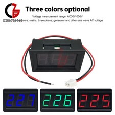 Digital LED Display AC Voltmeter Voltage Guage Meter Panel AC 30V-500V 110V 220V
