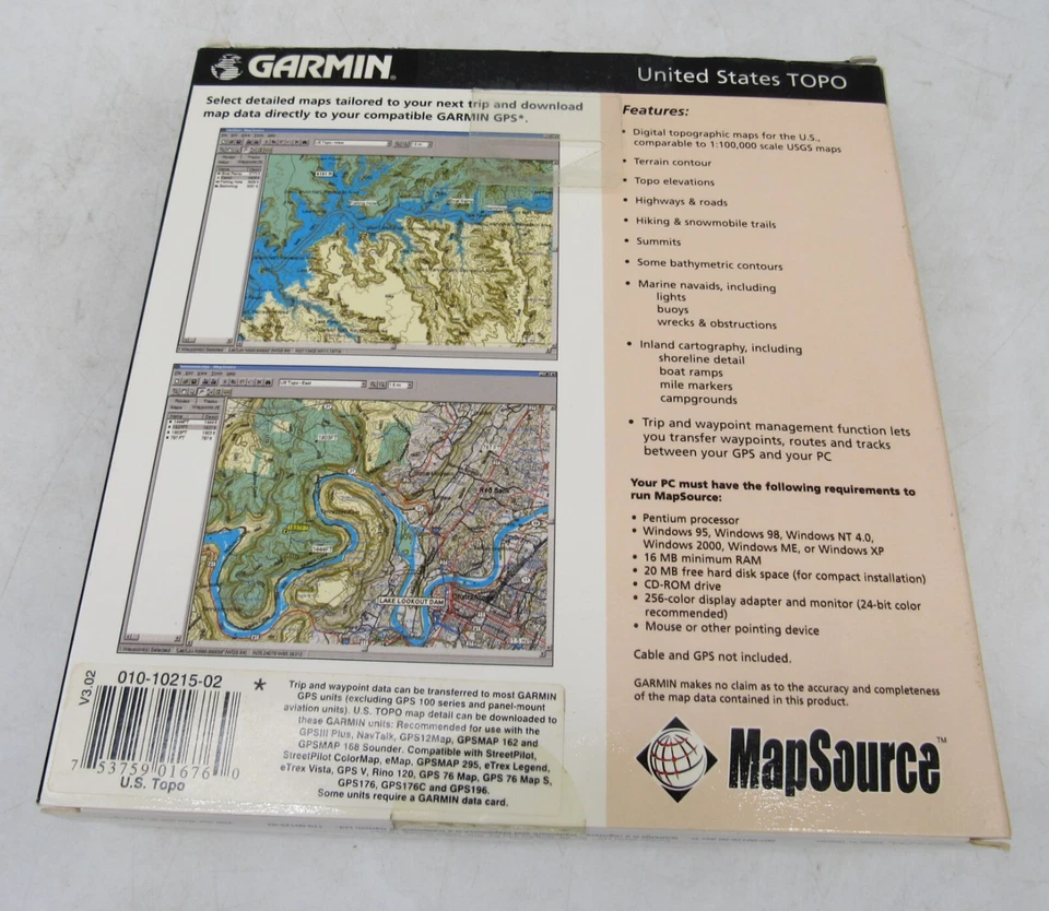 Garmin MapSource USA Topo CDs Version 3.02 Trip & Waypoint Management - Image 3 of 4