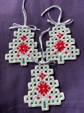 Hardanger Christmas Tree Ornament