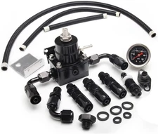 YESHMA EFI Fuel Pressure Regulator Kit 0-100psi with Gauge 6AN Fuel Line Fitting