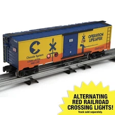 O Gauge Boxcar - CHESSIE SYSTEM - With LED Signal Lights - Never Ran