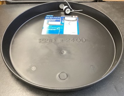 NEW 4PK Camco Water Heater Drain Pan Plastic 22'' 11460 Black C11