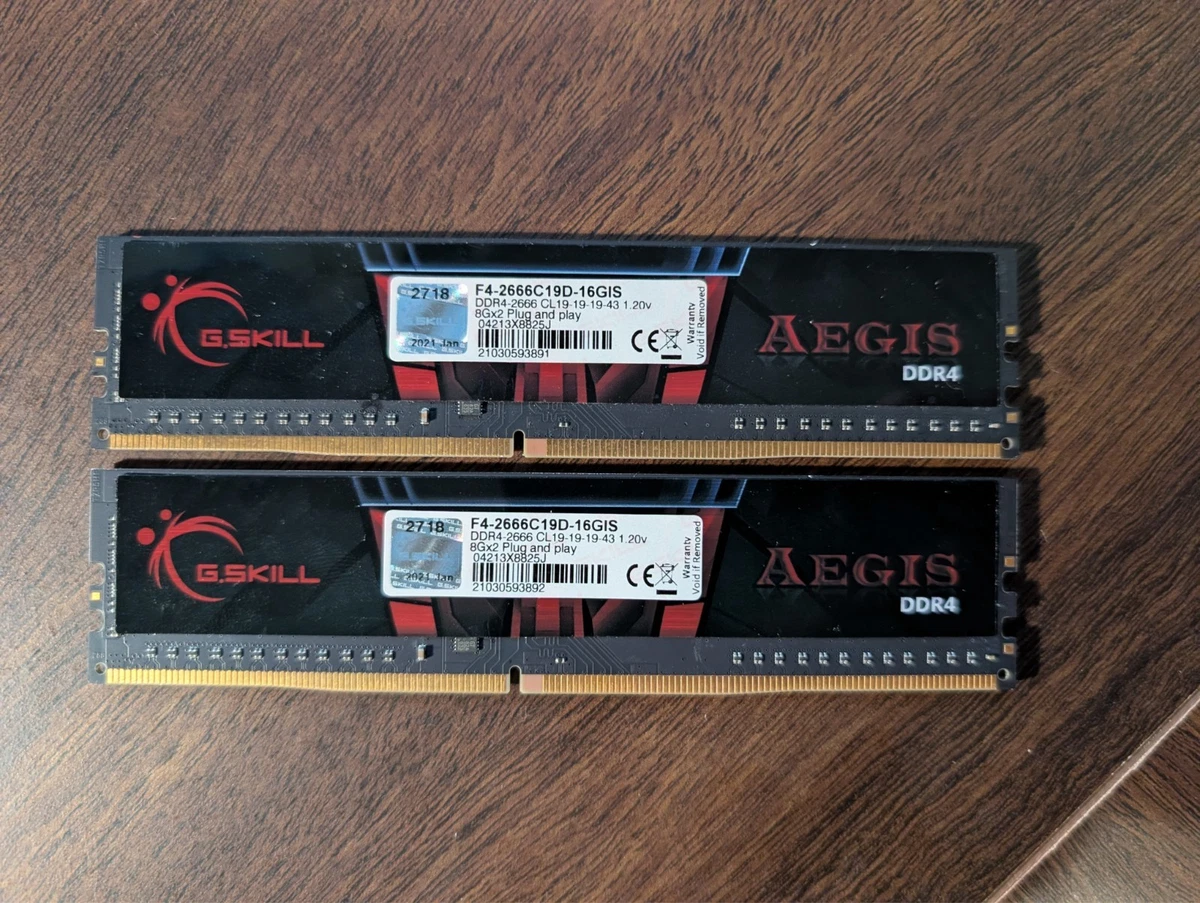 G. SKILL PC4-21300 (DDR4-2666) Bus Speed DIMM Computer Memory (RAM
