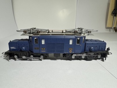 Bemo Rhb Krokodil Ge 6/6 I HOm HOe Scale 1/87 GLACIER EXPRESS BLEU (neuwertig)
