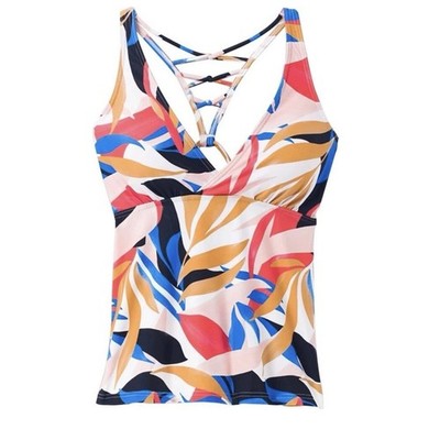 Prana Atalia Tankini Top-UPF 50+ Tropics Size Médium New