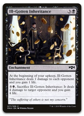 Ill-Gotten Inheritance #77 (LP) Ravnica Allegiance RNA Magic MTG