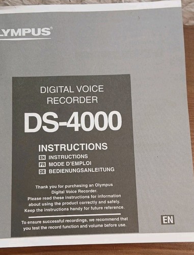 Olympus DS-4000 registratore vocale digitale portatile professionale con caricatore/scheda 32 MB - Foto 13 di 19