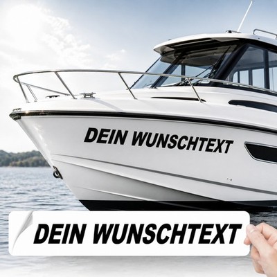 2x Bootsnamen Bootsname Boot Sportboot Bootsbeschriftung Bootsaufkleber