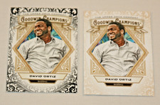 DAVID ORTIZ (2) 2025 GOODWIN CHAMPIONS GLOSSY BLACK & BASE #34 BOSTON RED SOX