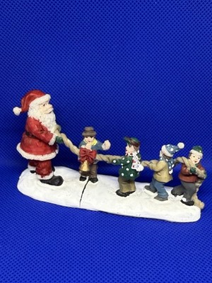 Christmas village accessory Carole Towne figurine Santa's Playtime OH9704